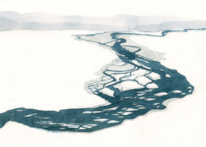 Vatnið streymir / The Water FLows - Fine Art Print - X-Large edition