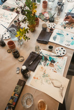 Load image into Gallery viewer, Vatnslitir og blek fyrir byrjendur (6 skipti) - Watercolor and ink for beginners (6 sessions) // 2025