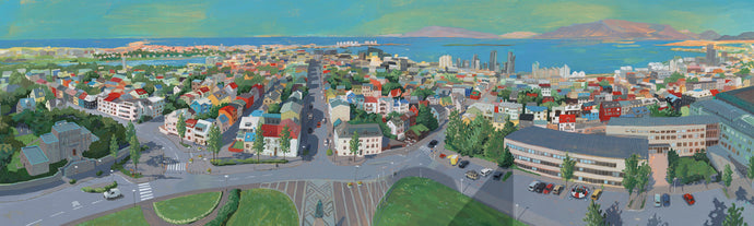 Útsýnið úr Hallgrímskirkju / View from Hallgrímskirkja - Fine Art Print