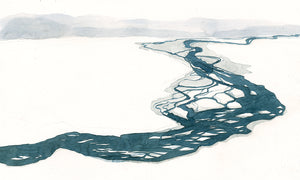Vatnið streymir / The Water Flows - Fine Art Print